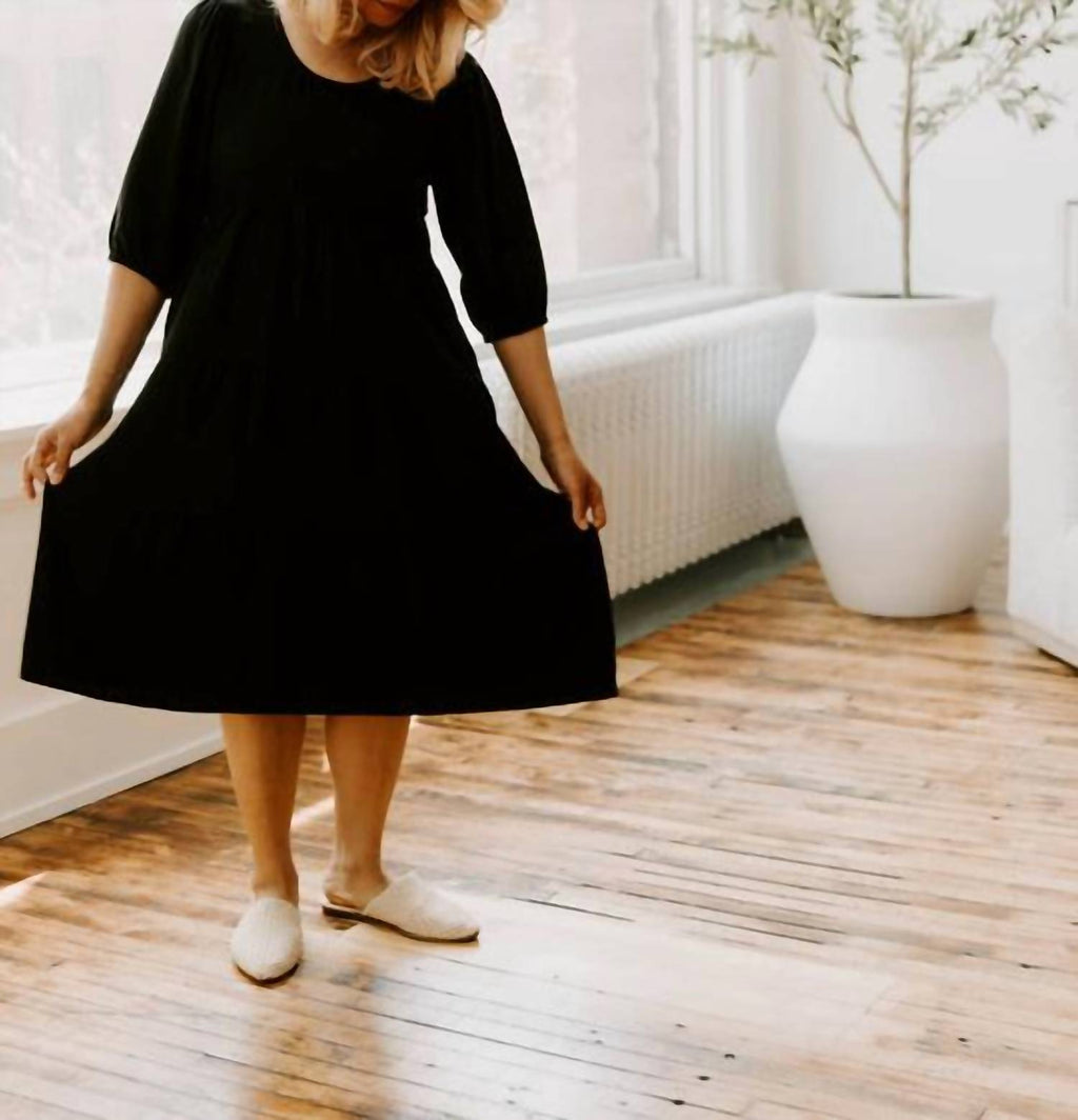 Tiered Maternity Breastfeeding Dress