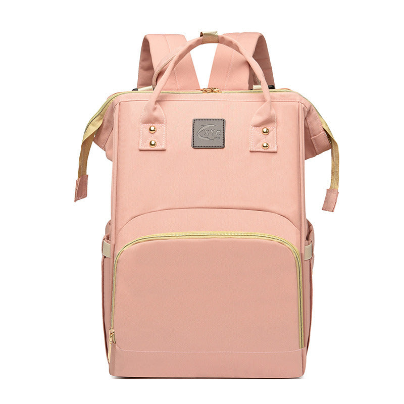 Portable High Capacity Maternity Backpack – Waterproof Oxford Cloth Baby Bag