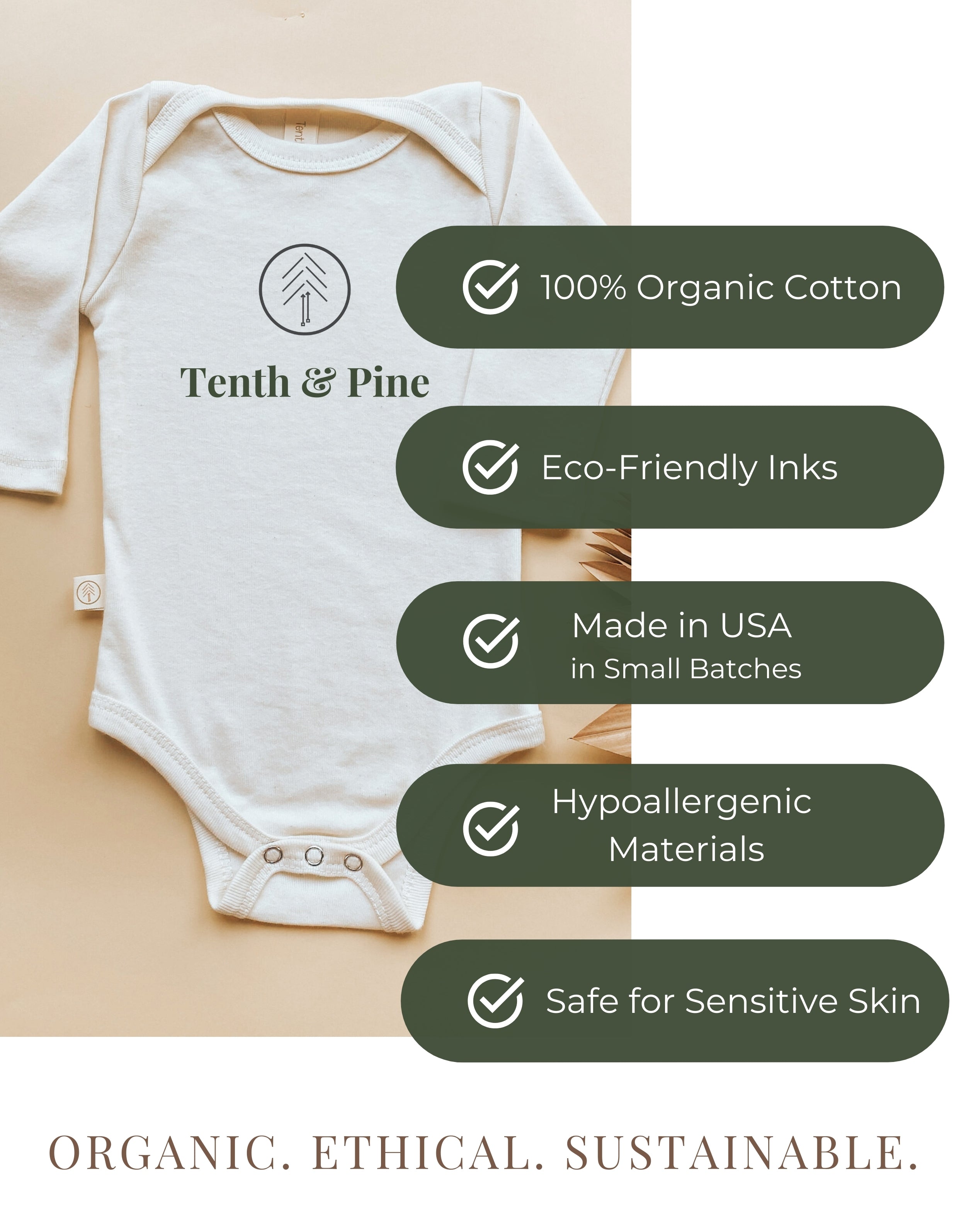 Home is Where Dada is Organic Baby Bodysuit