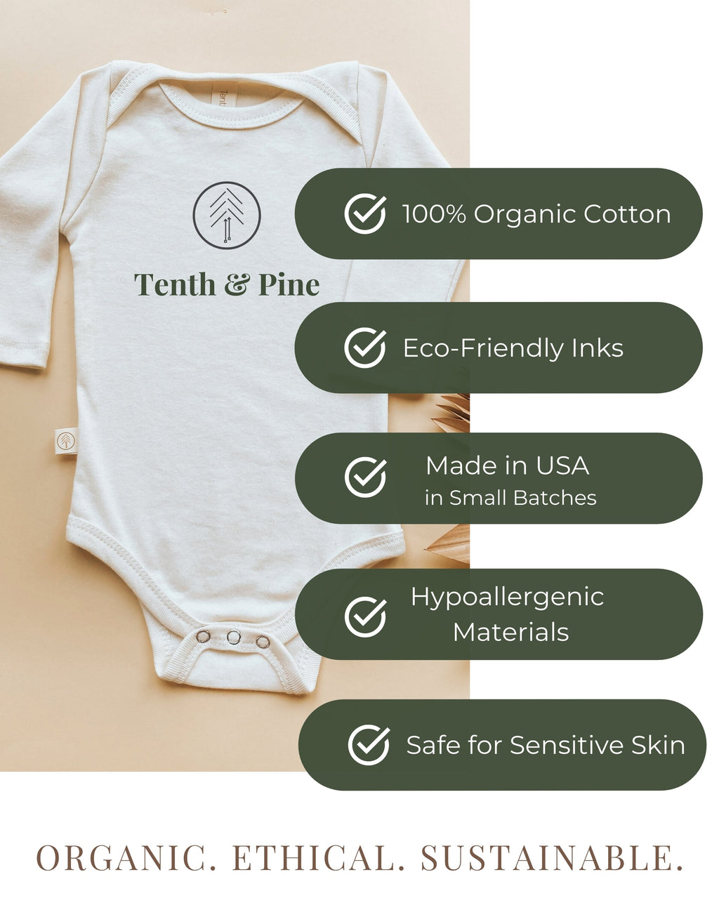 Mama is My Bestie Organic Bodysuit Long Sleeve