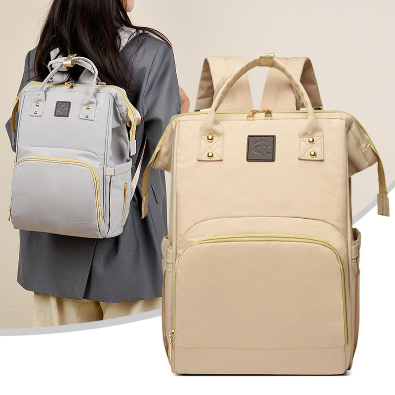Portable High Capacity Maternity Backpack – Waterproof Oxford Cloth Baby Bag