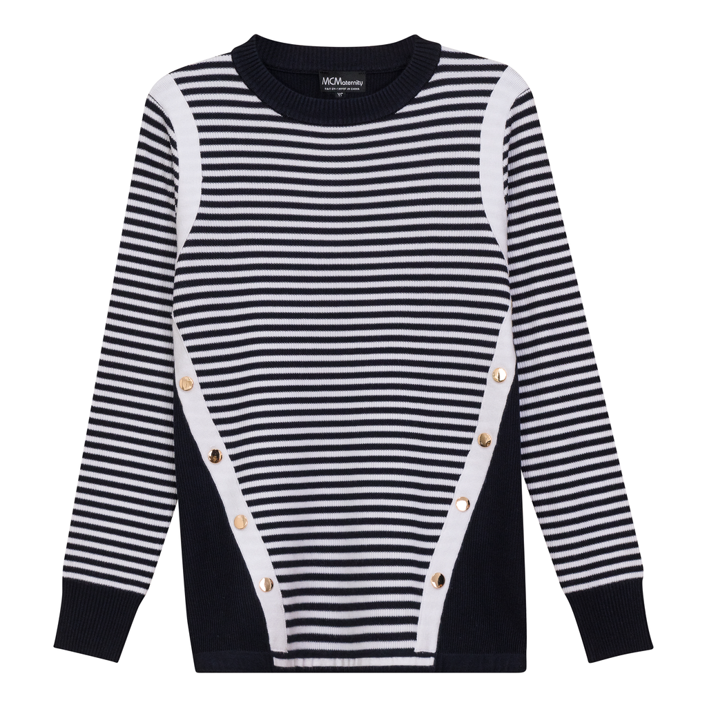 Maternity Stripped Sweater