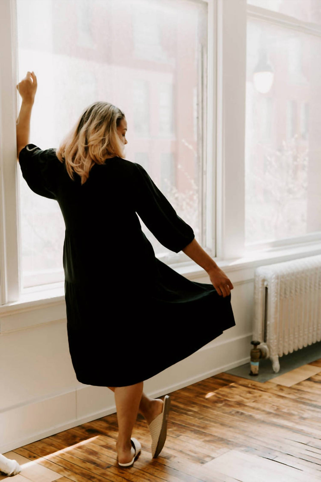 Tiered Maternity Breastfeeding Dress
